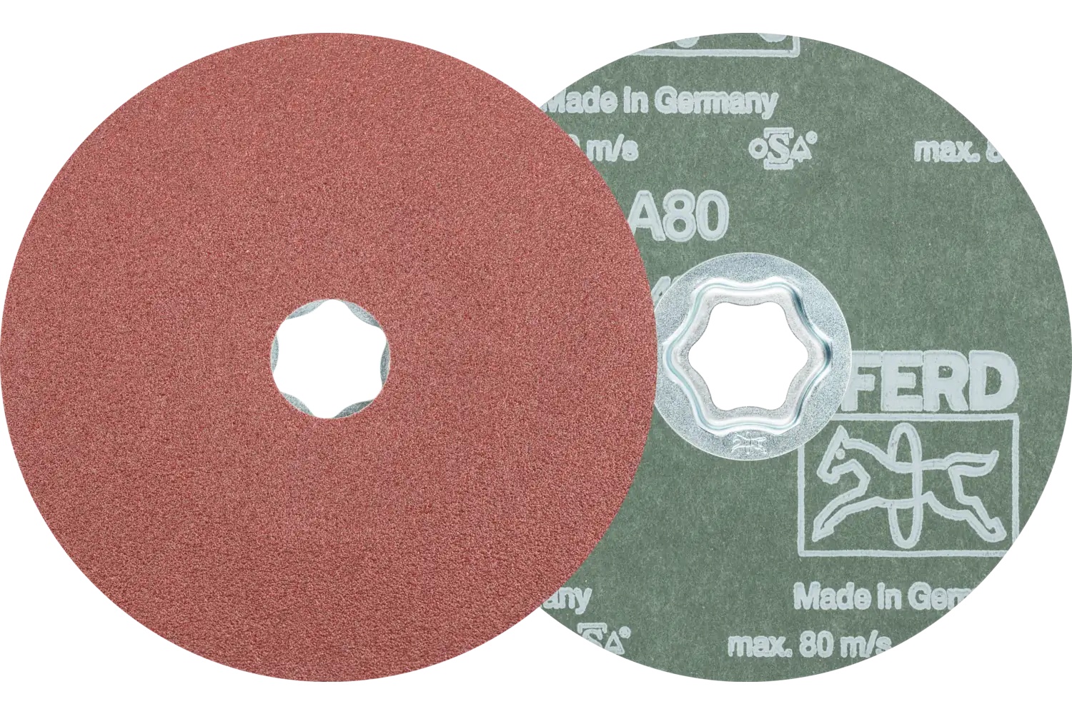 Picture of Pferd Combiclick® Fiber Disc, 5" Dia, 80 Grit, Aluminum oxide